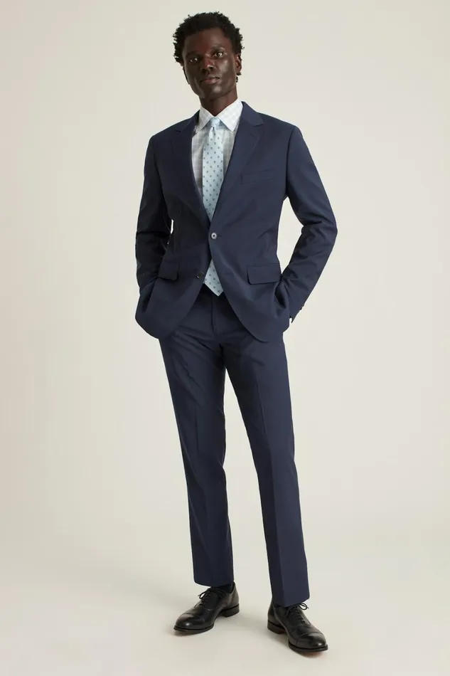 Men Italian Performance Suit Mason Solid Bright Navy Bonobos Suits