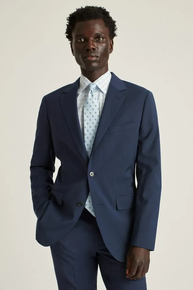Men Italian Performance Suit Mason Solid Bright Navy Bonobos Suits