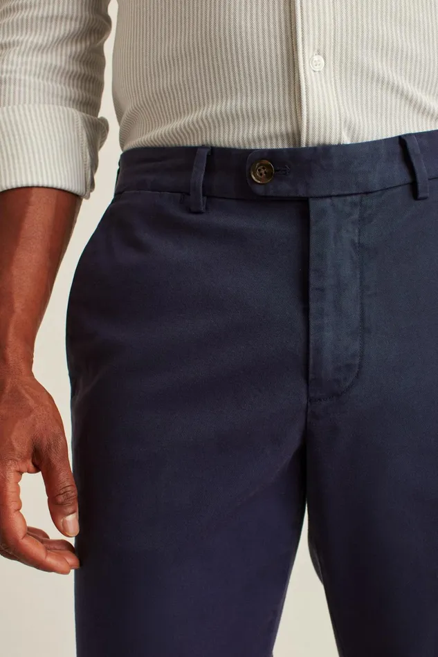 Men Italian Stretch Chinos Maritime Blue Bonobos Chinos