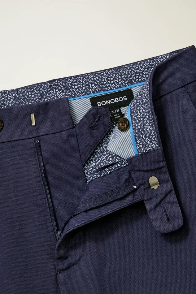 Men Italian Stretch Chinos Maritime Blue Bonobos Chinos