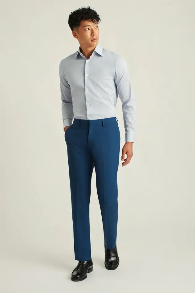 Men Italian Stretch Wool Dress Pants Midnight Blue Bonobos Dress Pants