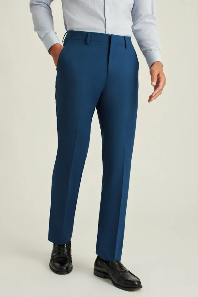 Men Italian Stretch Wool Dress Pants Midnight Blue Bonobos Dress Pants
