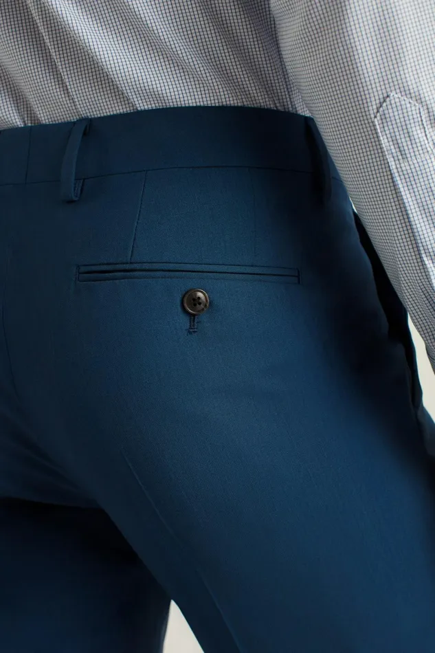 Men Italian Stretch Wool Dress Pants Midnight Blue Bonobos Dress Pants