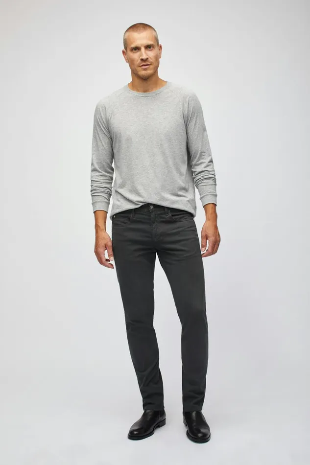Men Italian Textured 5Pocket Pants Ash Bonobos Jeans