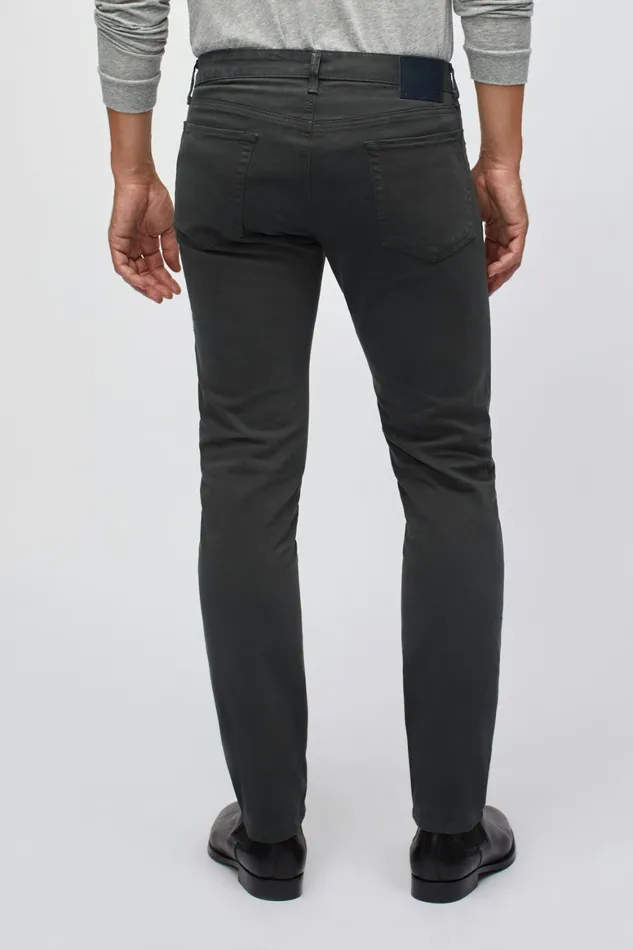 Men Italian Textured 5Pocket Pants Ash Bonobos Jeans