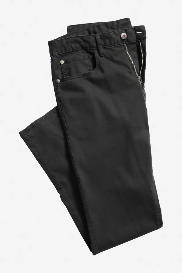 Men Italian Textured 5Pocket Pants Ash Bonobos Jeans