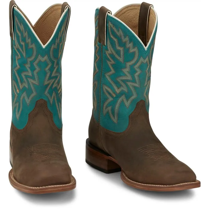 MEN Jackpot 11034 Western Aged Bark Justin Boots Western