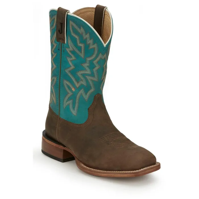 MEN Jackpot 11034 Western Aged Bark Justin Boots Western