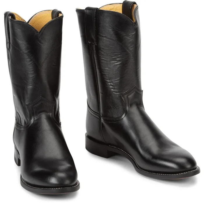 MEN Jackson 10034 Roper Black Justin Boots Western