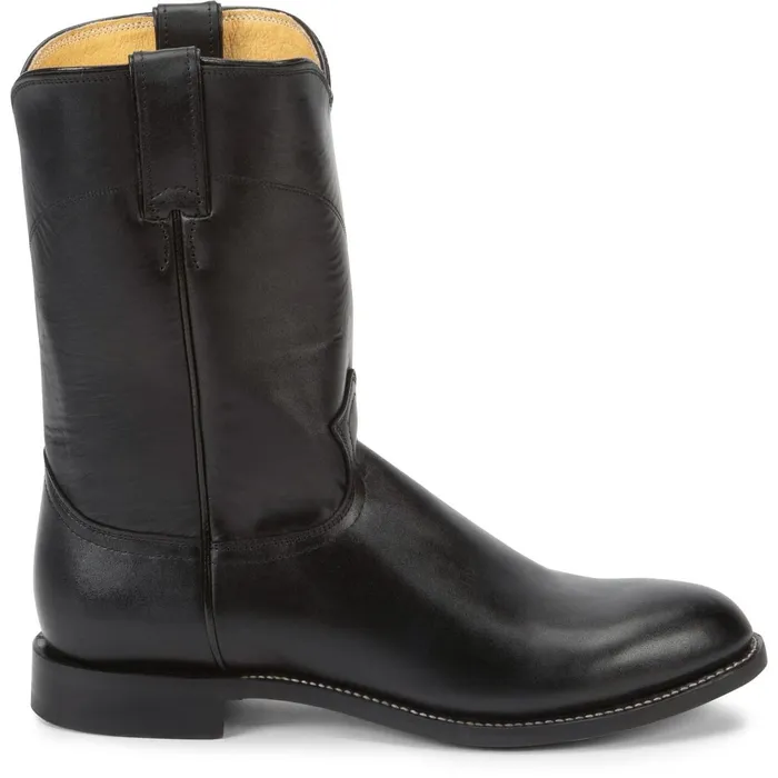 MEN Jackson 10034 Roper Black Justin Boots Western