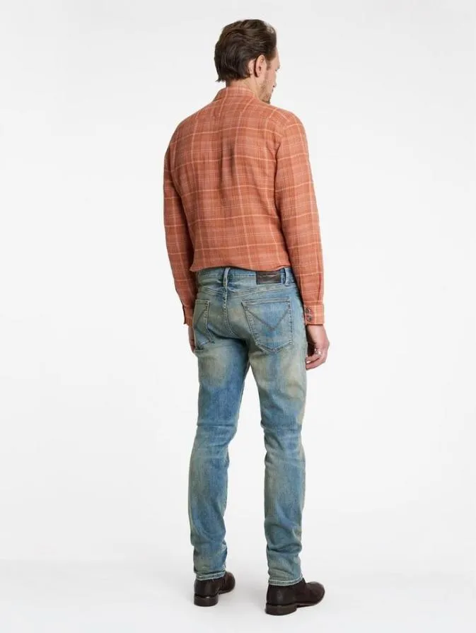 Men Jeans John Varvatos J702 8211 RUST WASH Blue Steel