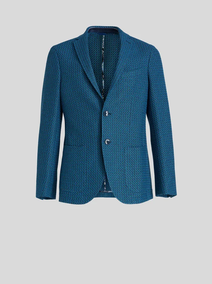 Men Jersey Piquet Jacket Etro Jackets
