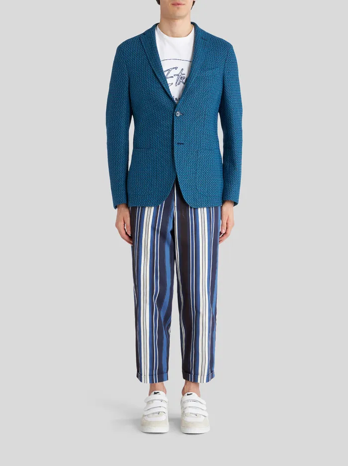 Men Jersey Piquet Jacket Etro Jackets