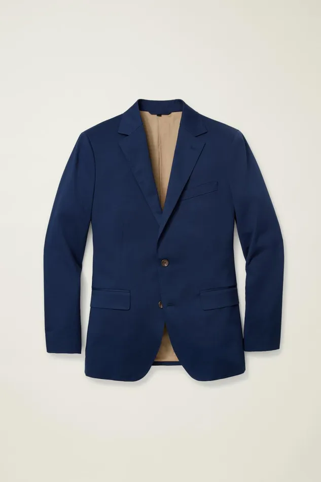 Men Jetsetter Italian Cotton Blazer Royal Blue Bonobos Blazers and Sport Coats
