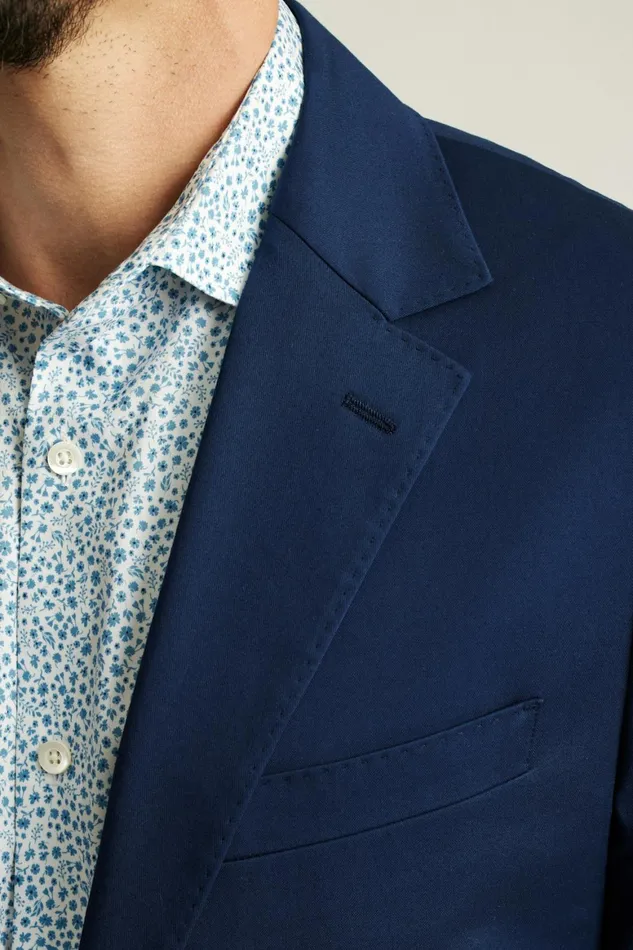 Men Jetsetter Italian Cotton Blazer Royal Blue Bonobos Blazers and Sport Coats