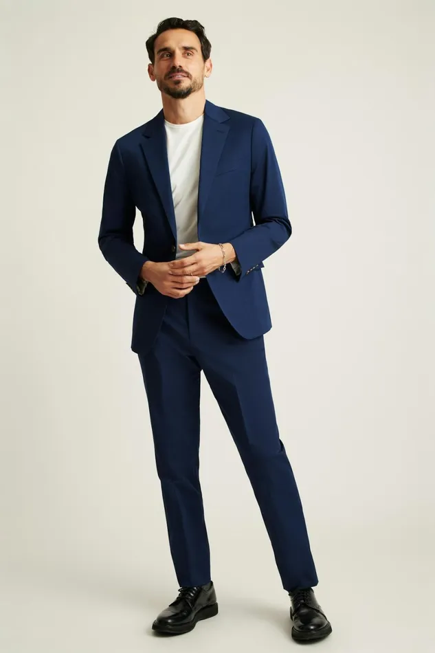 Men Jetsetter Italian Cotton Blazer Royal Blue Bonobos Blazers and Sport Coats