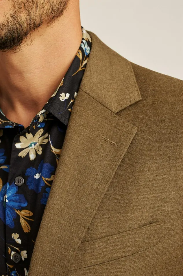 Men Jetsetter Italian Flannel Blazer Camel Bonobos Blazers and Sport Coats
