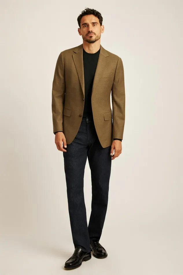 Men Jetsetter Italian Flannel Blazer Camel Bonobos Blazers and Sport Coats