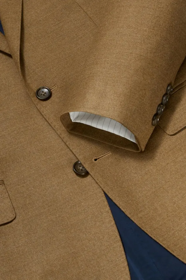 Men Jetsetter Italian Flannel Blazer Camel Bonobos Blazers and Sport Coats