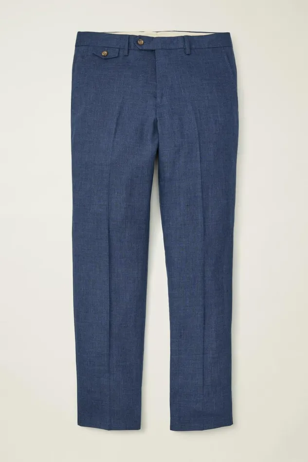 Men Jetsetter Italian Linen Dress Pant Bright Navy Bonobos Dress Pants