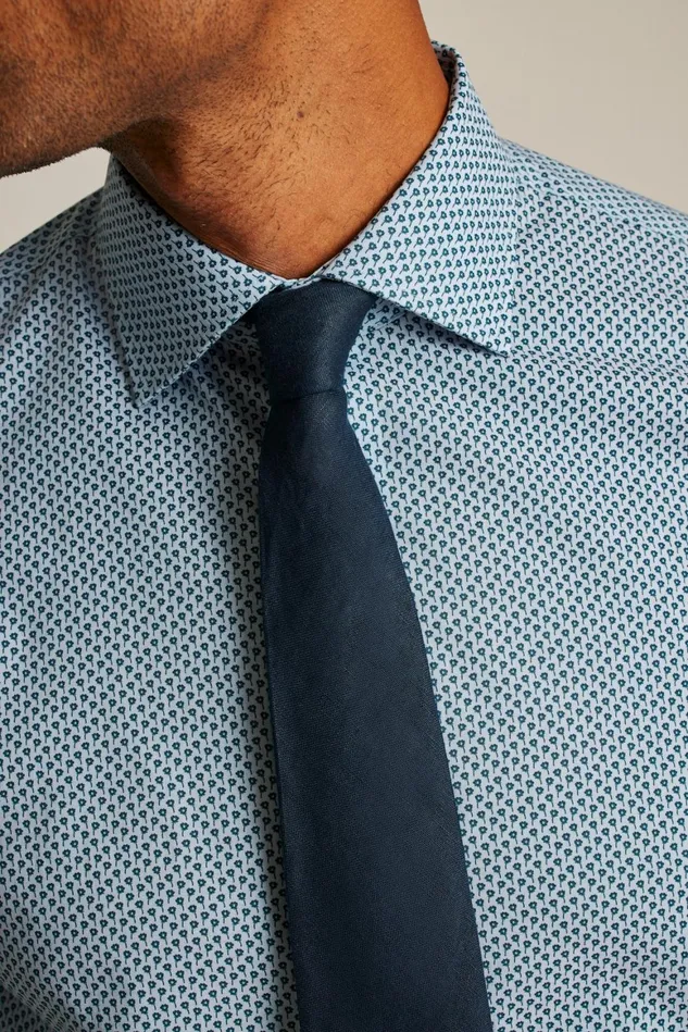 Men Jetsetter Stretch Dress Shirt Blue Amore Floral Bonobos Business Casual Shirts