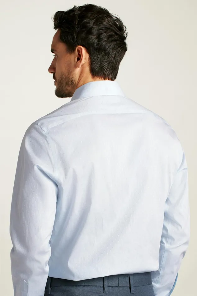 Men Jetsetter Stretch Dress Shirt Blue Fille Coupe Bonobos Business Casual Shirts