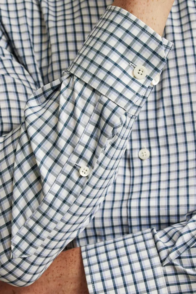 Men Jetsetter Stretch Dress Shirt Navy Lilac Check Bonobos Business Casual Shirts