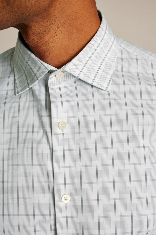 Men Jetsetter Stretch Dress Shirt Smoke Grey Plaid Bonobos Business Casual Shirts