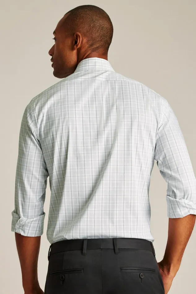 Men Jetsetter Stretch Dress Shirt Smoke Grey Plaid Bonobos Business Casual Shirts
