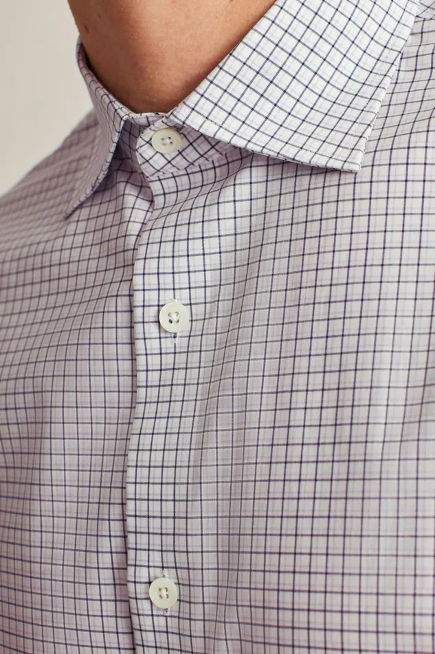 Men Jetsetter Stretch Dress Shirt Violet Purple Check Bonobos Business Casual Shirts