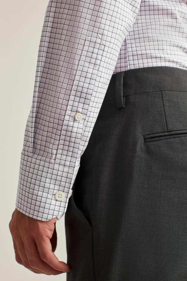 Men Jetsetter Stretch Dress Shirt Violet Purple Check Bonobos Business Casual Shirts