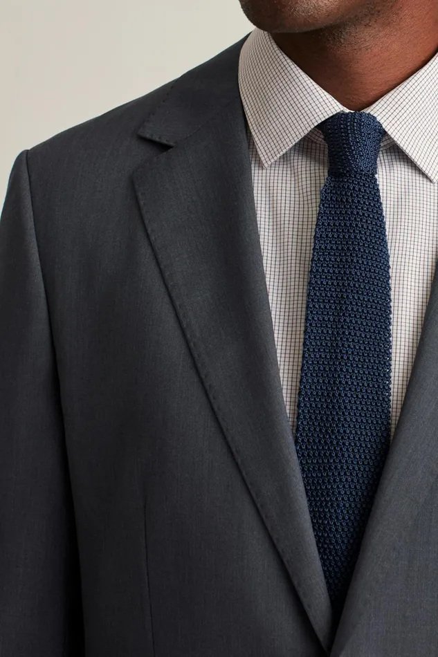 Men Jetsetter Super 120s Italian Wool Blazer Mid Blue Bonobos Blazers and Sport Coats