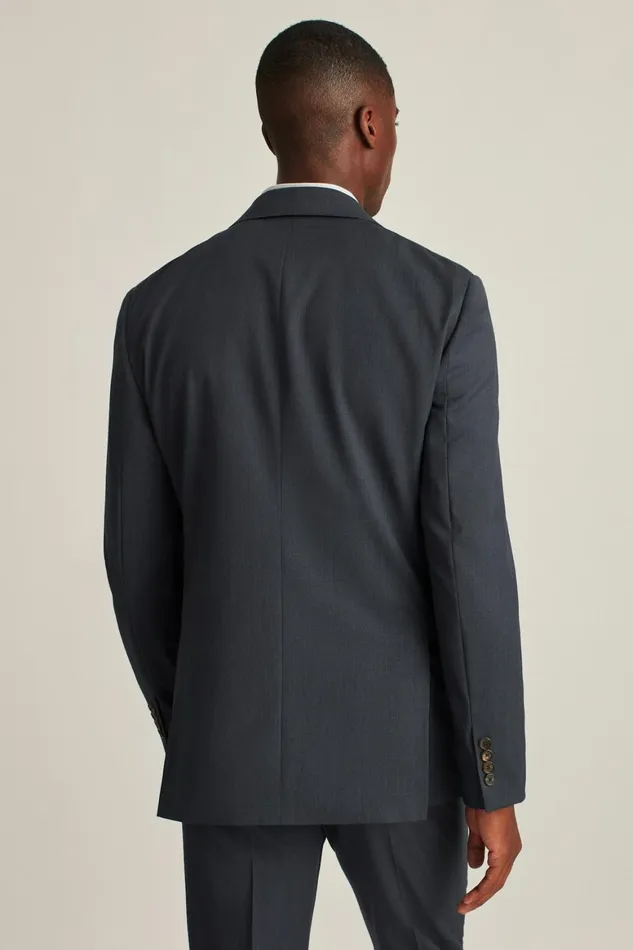 Men Jetsetter Super 120s Italian Wool Blazer Mid Blue Bonobos Blazers and Sport Coats