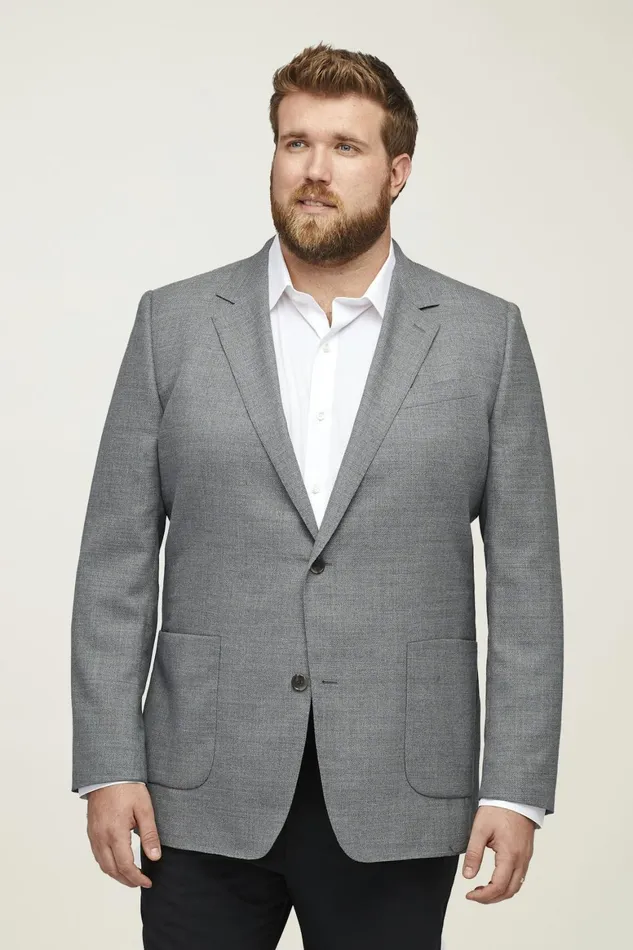 Men Jetsetter Unconstructed Italian Wool Blazer Grey Bonobos Blazers and Sport Coats