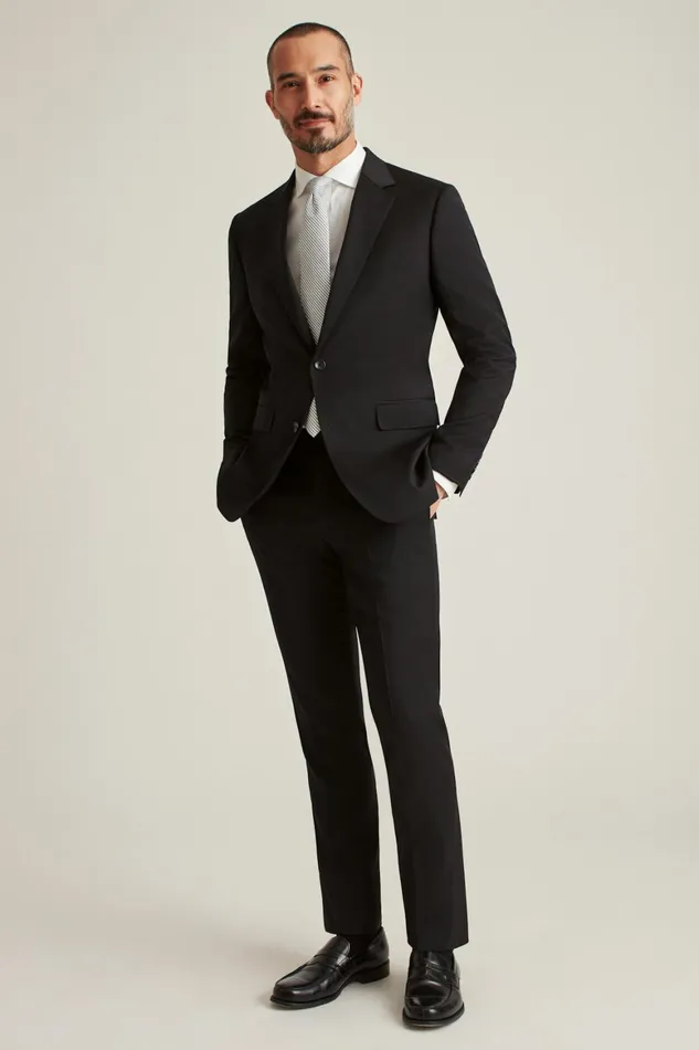 Men Jetsetter Wool Blazer Black Bonobos Blazers and Sport Coats