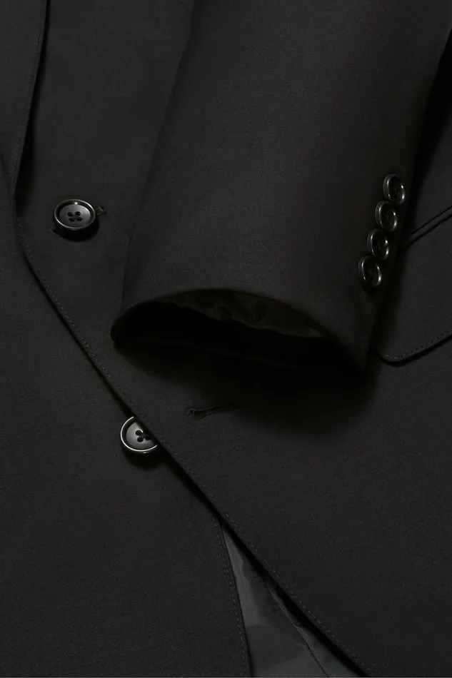 Men Jetsetter Wool Blazer Black Bonobos Blazers and Sport Coats