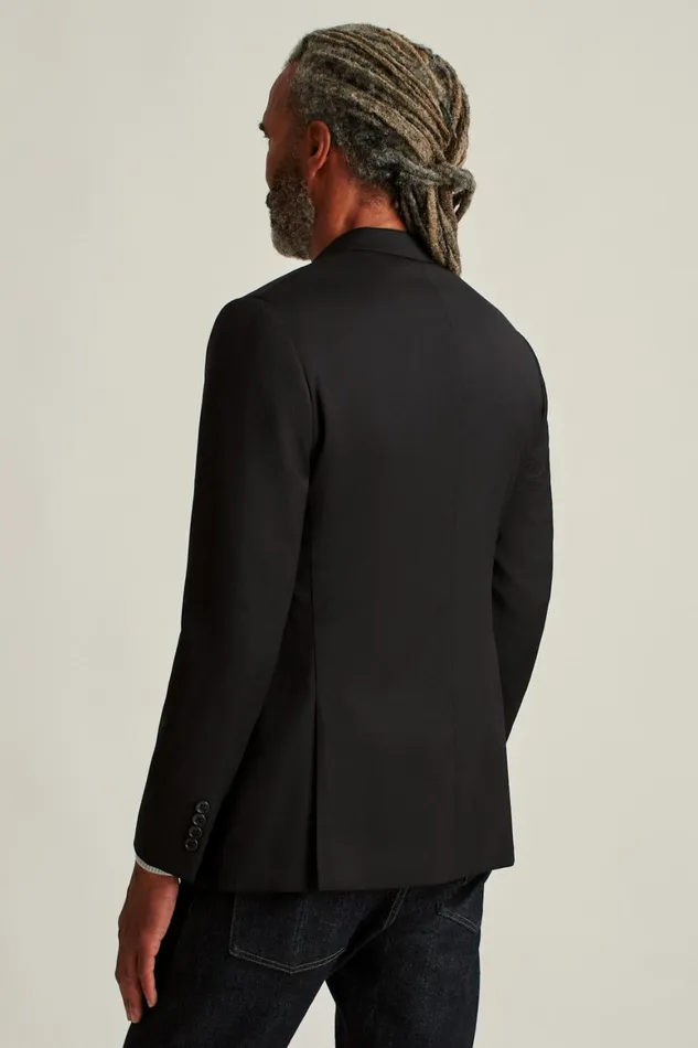 Men Jetsetter Wool Blazer Black Bonobos Blazers and Sport Coats