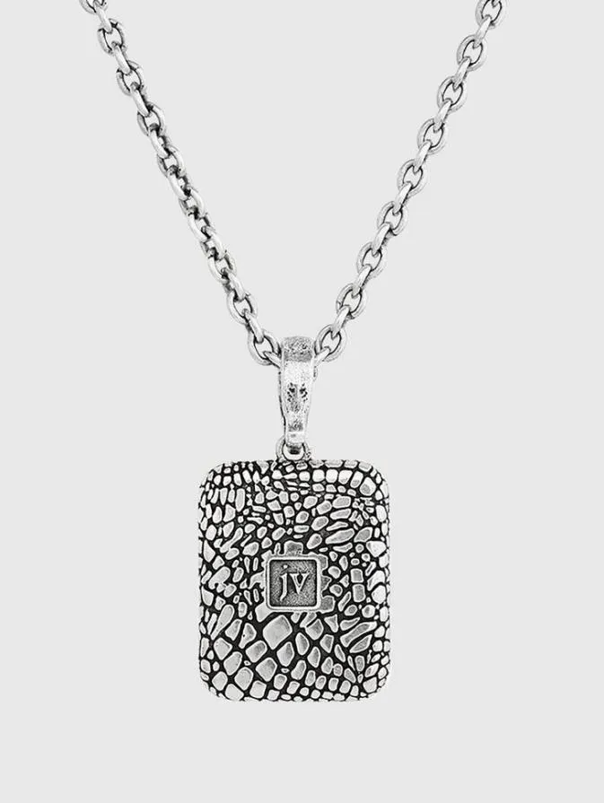 Men Jewelry John Varvatos SNAKESKIN PENDANT NECKLACE Black