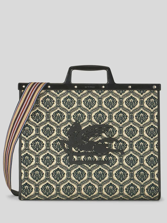 Men Large Love Trotter Bag Etro Shopping Bags