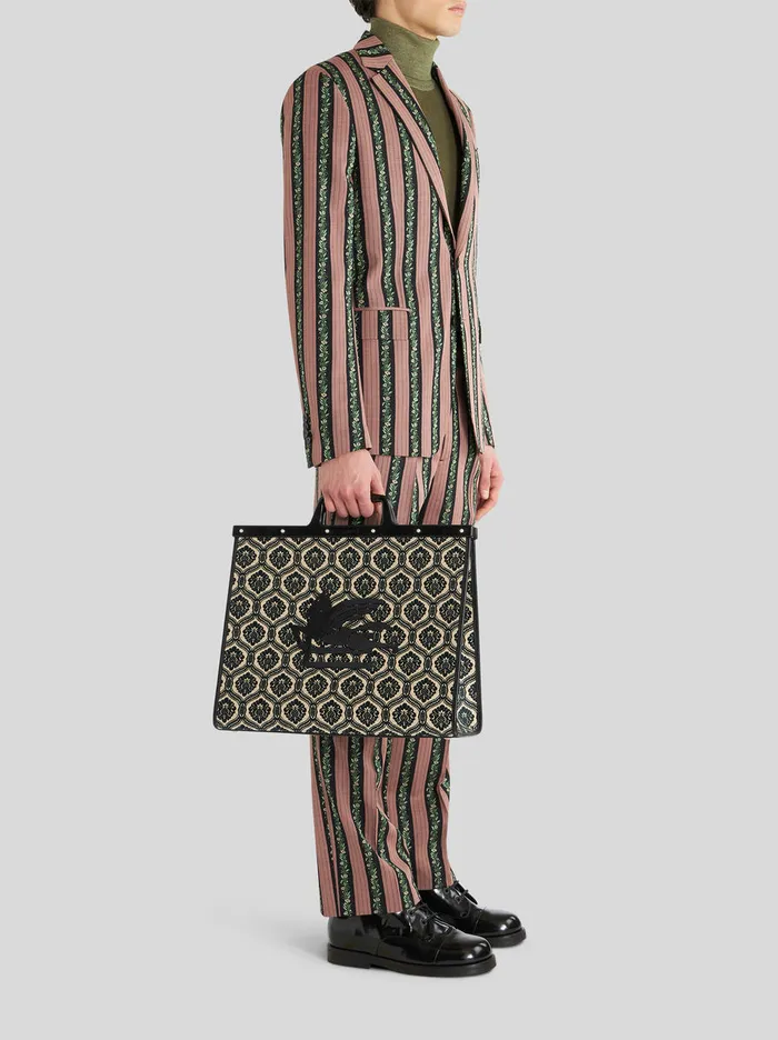 Men Large Love Trotter Bag Etro Shopping Bags