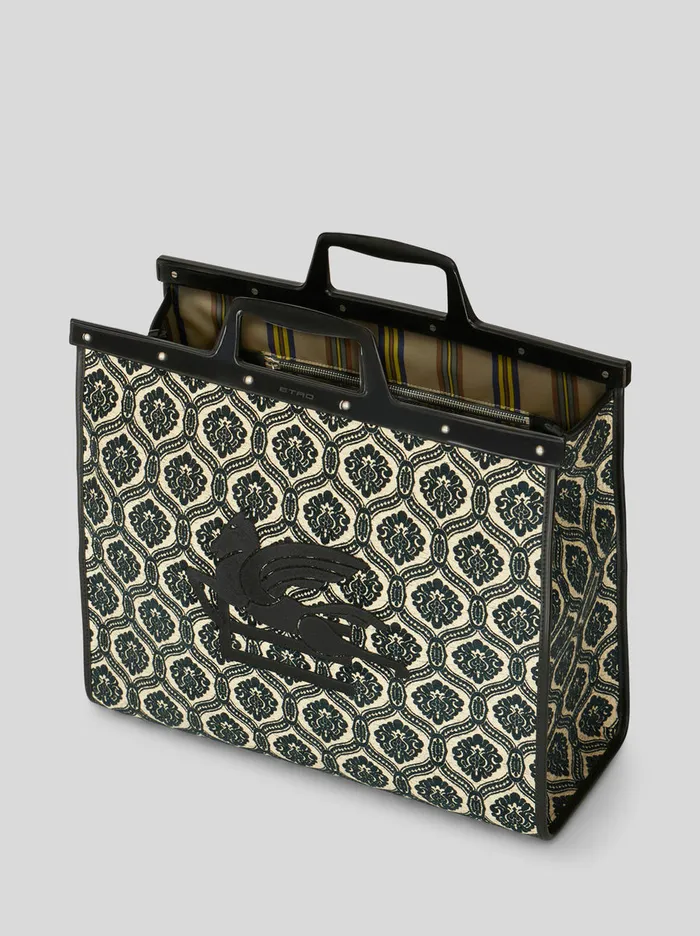 Men Large Love Trotter Bag Etro Shopping Bags