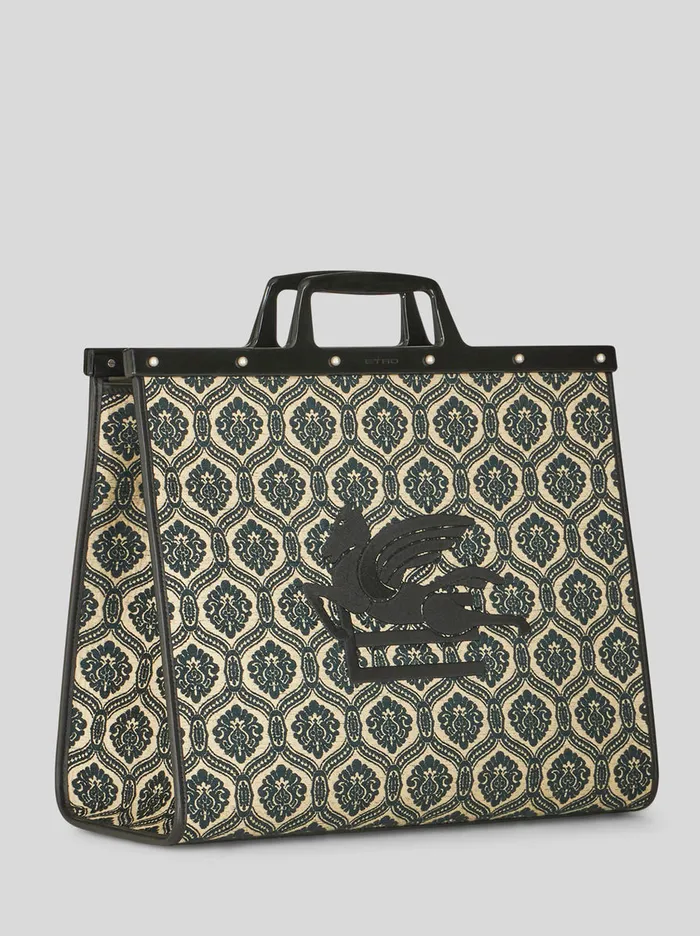 Men Large Love Trotter Bag Etro Shopping Bags