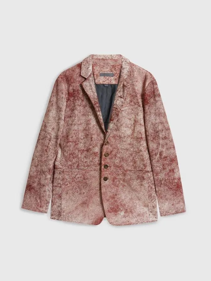 Men Leather Jackets John Varvatos WOODWARD JACKET Cranberry