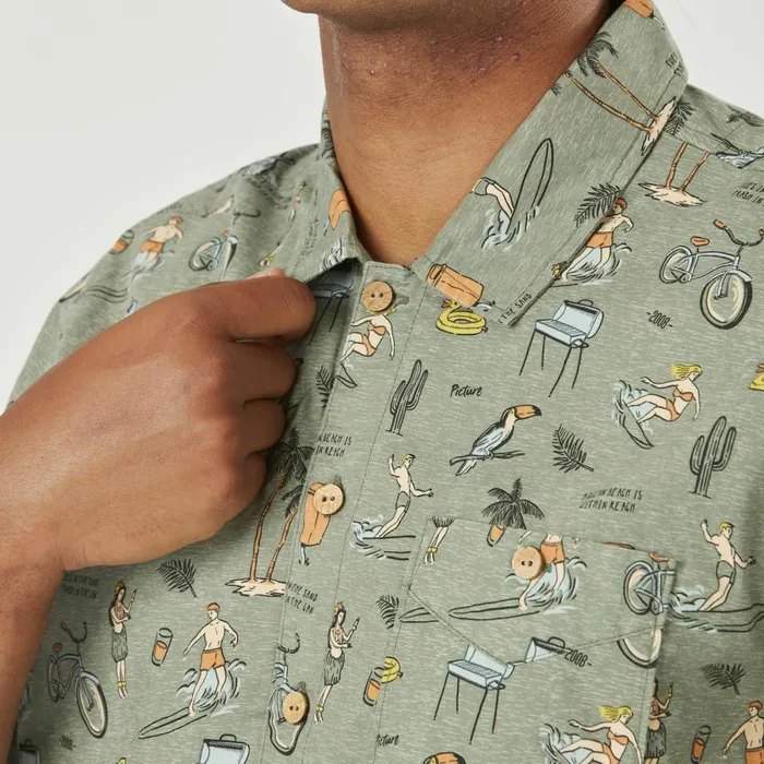 Men MATAIKONA SS SHIRT Picture Organic Clothing Shirts