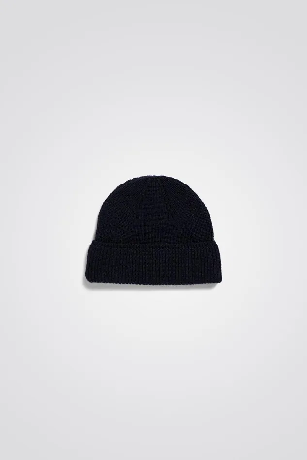 Men Norse Projects Beanies Fine Merino Rib Beanie Black