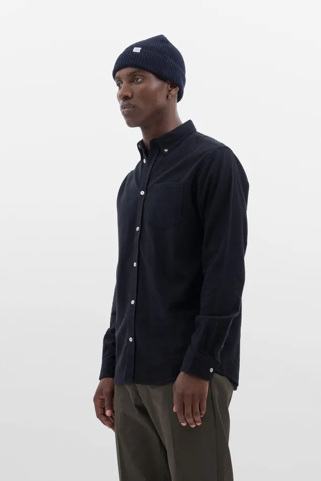 Men Norse Projects Beanies Fine Merino Rib Beanie Black