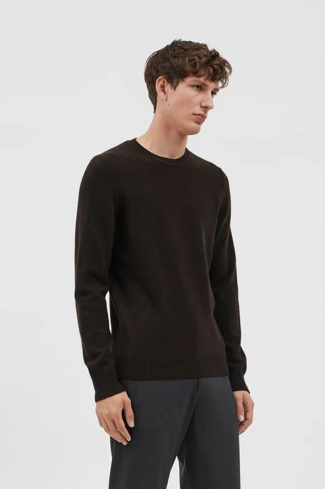 Men Norse Projects Knitwear Sigfred Merino Lambswool Sweater Truffle