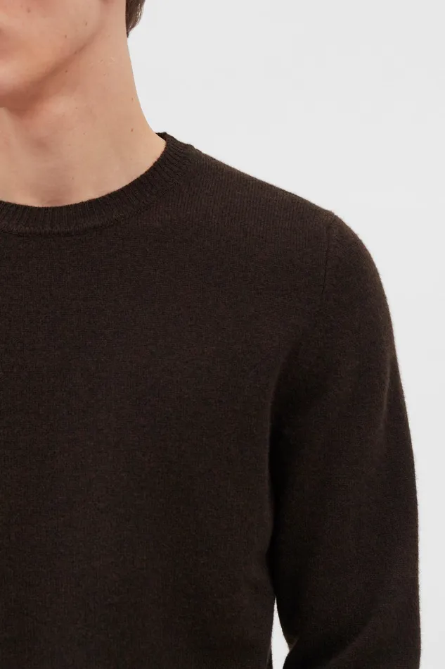 Men Norse Projects Knitwear Sigfred Merino Lambswool Sweater Truffle