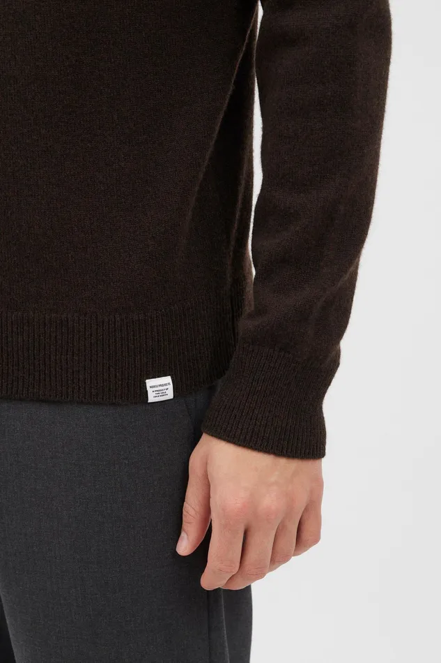 Men Norse Projects Knitwear Sigfred Merino Lambswool Sweater Truffle
