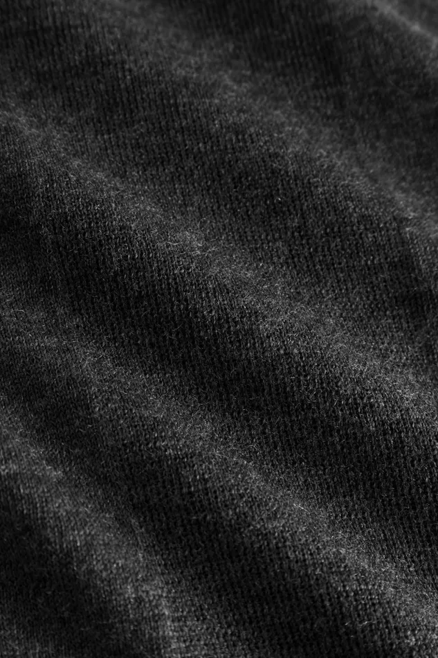 Men Norse Projects Knitwear Tech Merino Polo Charcoal Melange